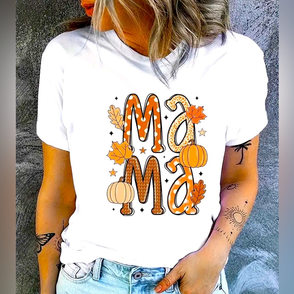 Fall-Thanksgiving Mama T-Shirt